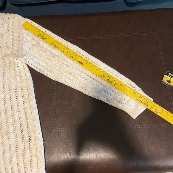 Rag & Bone Adrienne Pointelle Knit Cardigan Cream Women’s - Picture 10 of 10